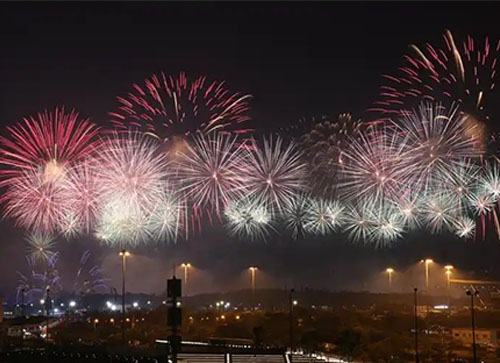 乌兰察布焰火晚会